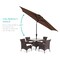 Best Choice Products 10ft Outdoor Steel Market Patio Umbrella w/ Crank, Tilt Push Button, 6 Ribs